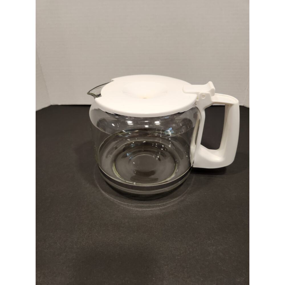 Krups 10 Cup Replacement Carafe White Handle and Lid